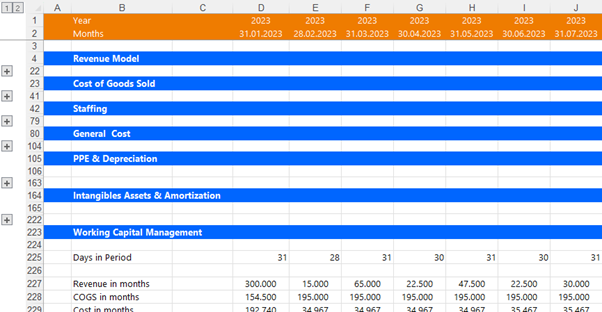 Grouping for schedules & calculations